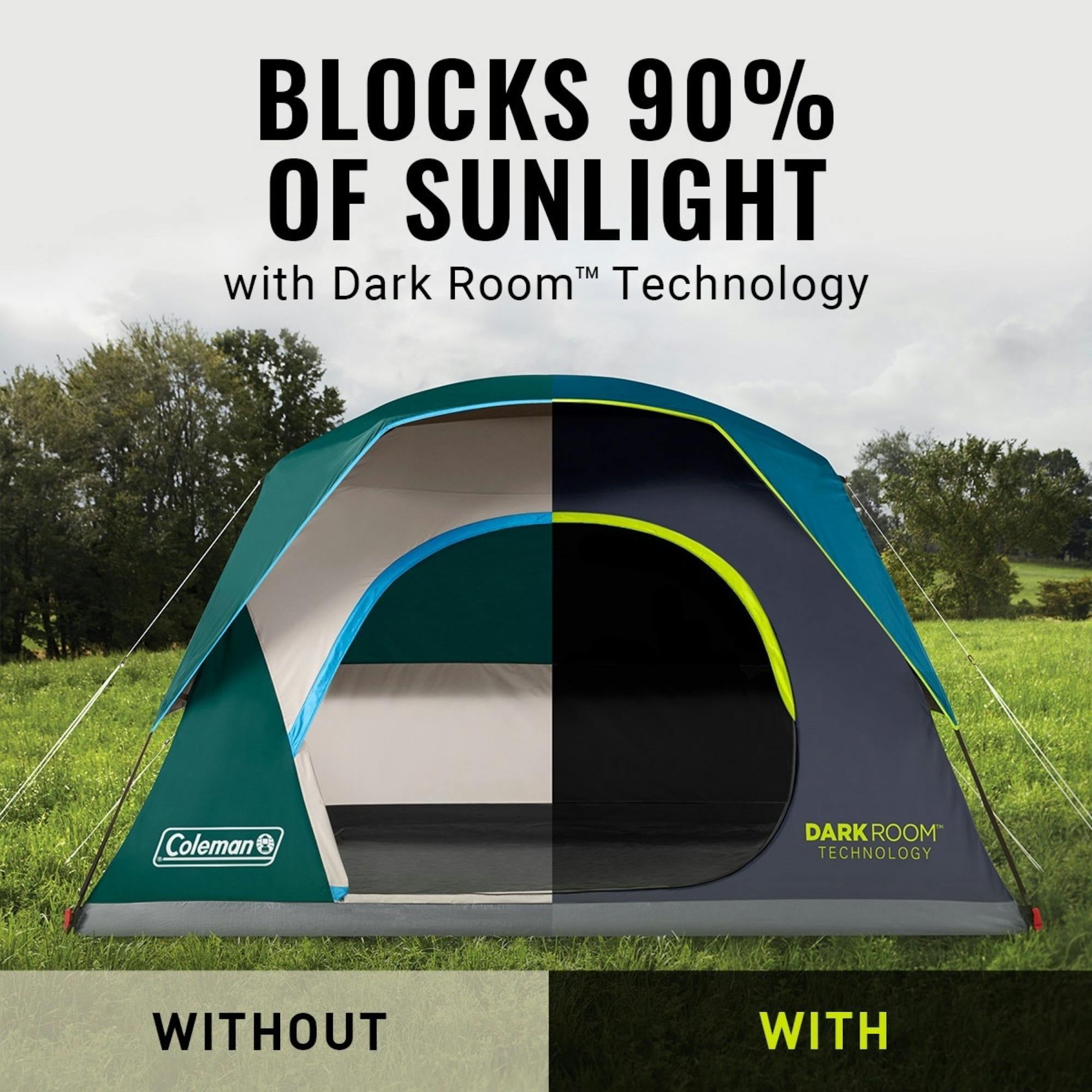 Coleman 4-Person Dark Room™ Skydome™ Camping Tent