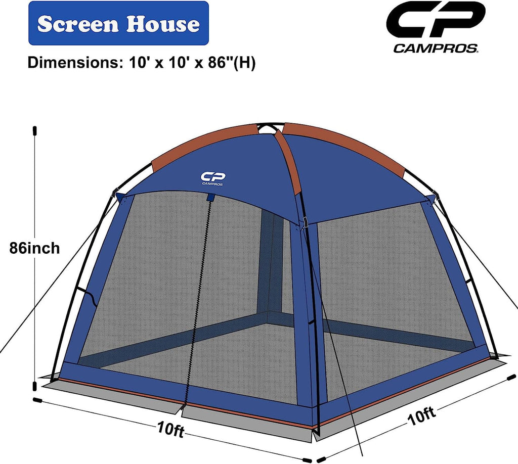 CAMPROS Screen House Room Camping Tent 13 x 13 Ft Canopy Tent Screen Shelter Gazebos Outdoor