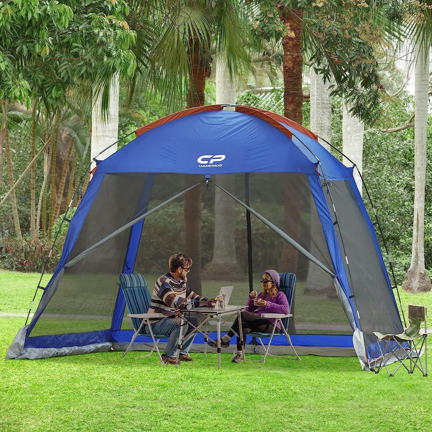 CAMPROS Screen House Room Camping Tent 13 x 13 Ft Canopy Tent Screen Shelter Gazebos Outdoor