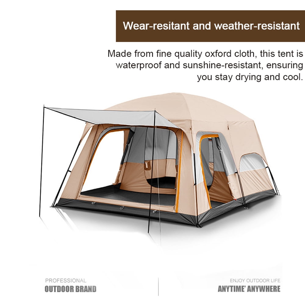 Eccomum 12-Person Family Cabin Tent with Divided Curtains