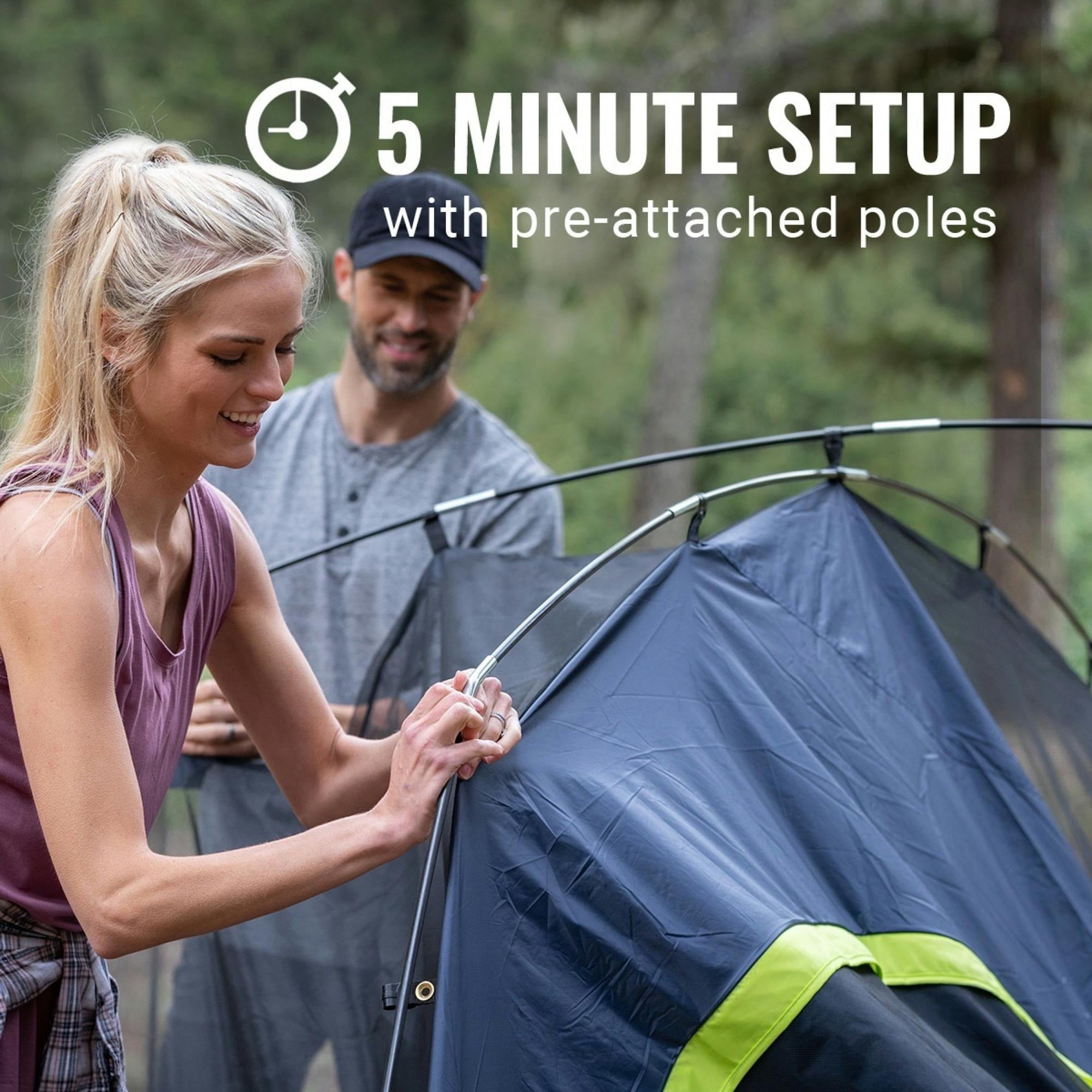 Coleman 4-Person Dark Room™ Skydome™ Camping Tent