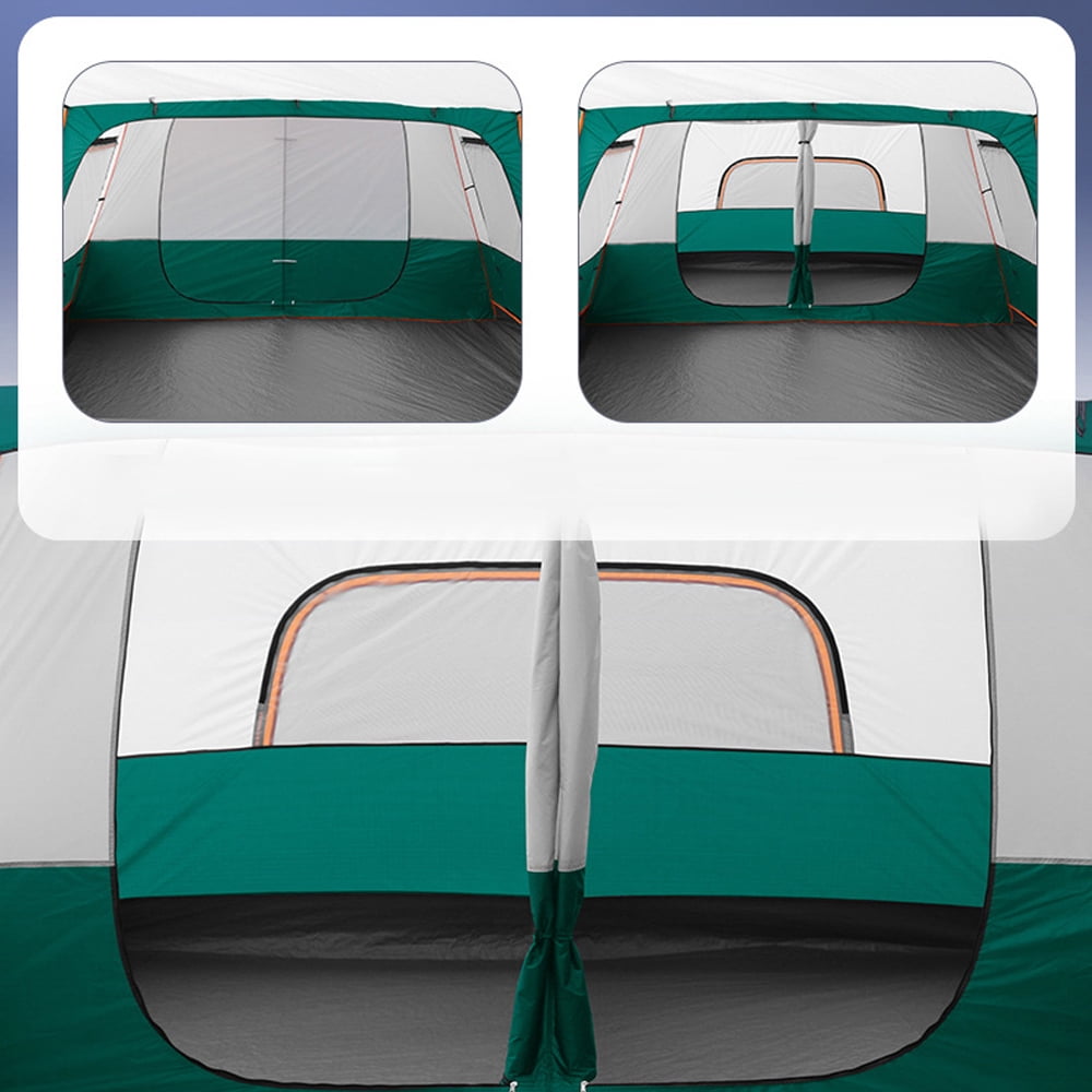 Eccomum 12-Person Family Cabin Tent with Divided Curtains
