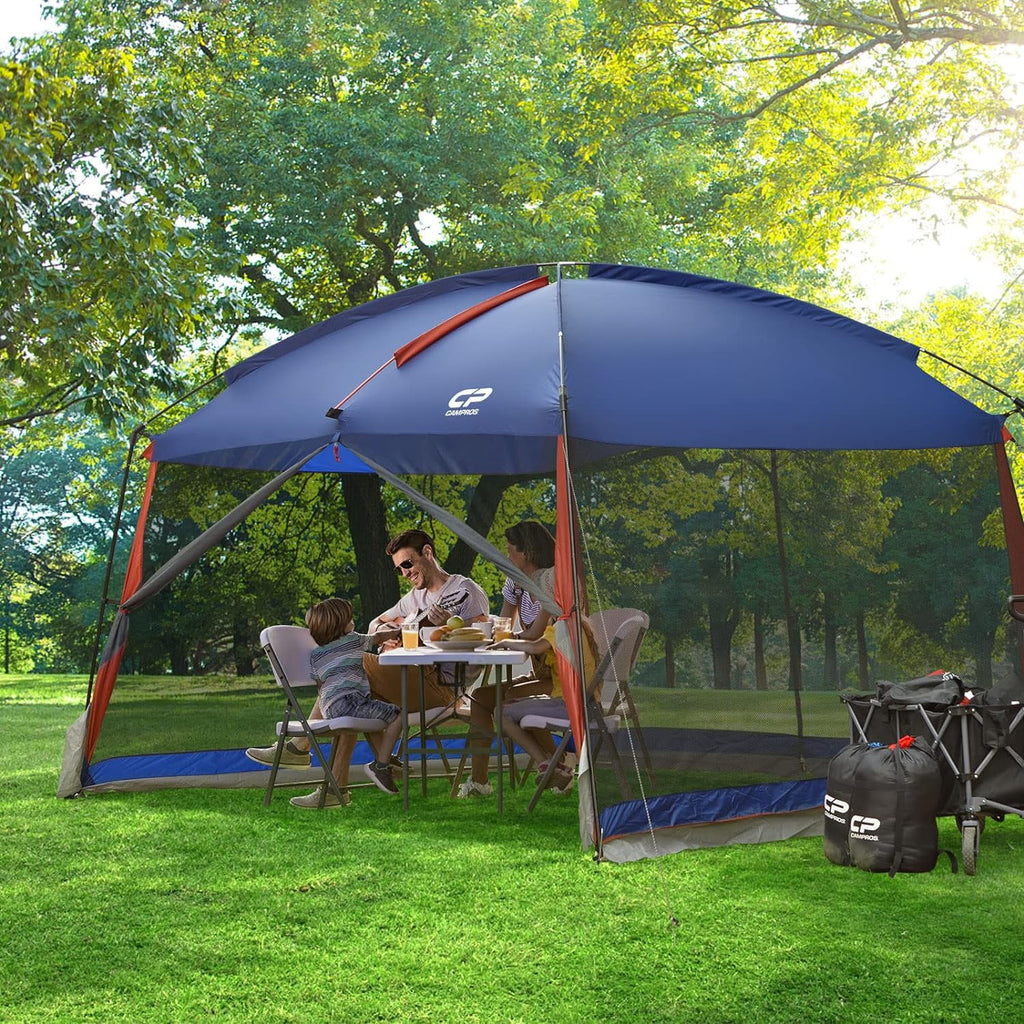 CAMPROS Screen House Room Camping Tent 13 x 13 Ft Canopy Tent Screen Shelter Gazebos Outdoor