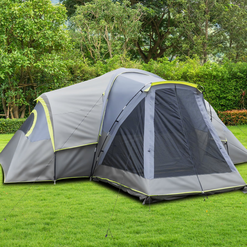 Zimtown Family Tent 8 Person Instant Cabin Tent for Outdoor, Picnic, Camping, Friends Gathering Green