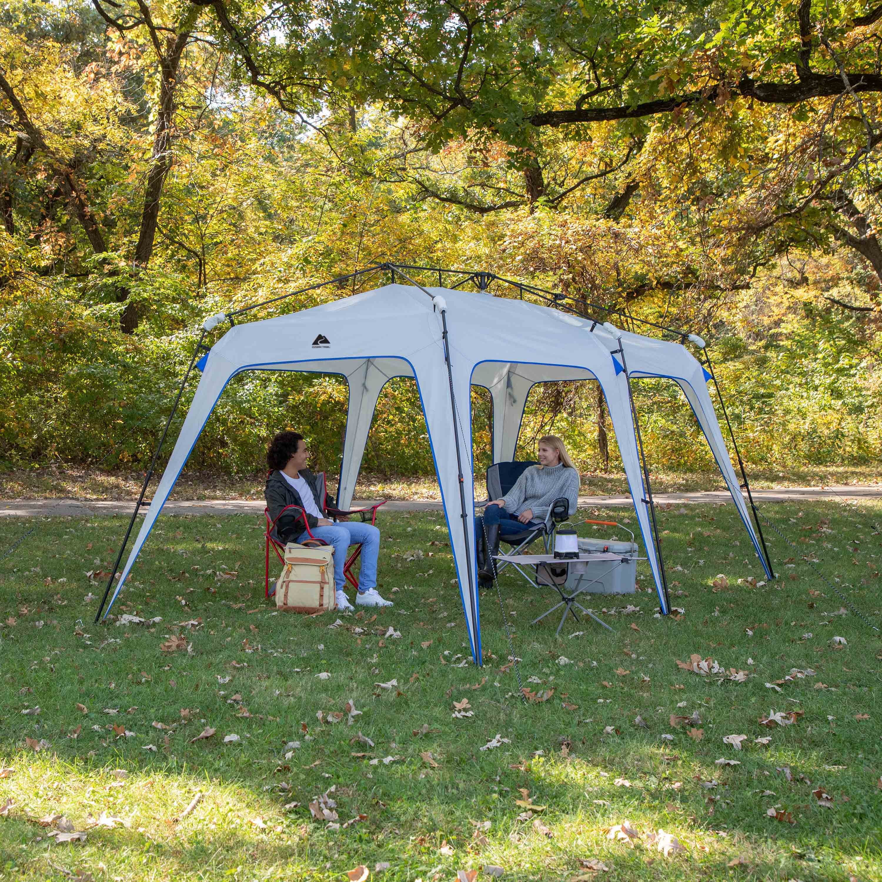 Ozark Trail 15’ x 9’ 5-in-1 Convertible Instant Tent and Shelter, 41 lbs