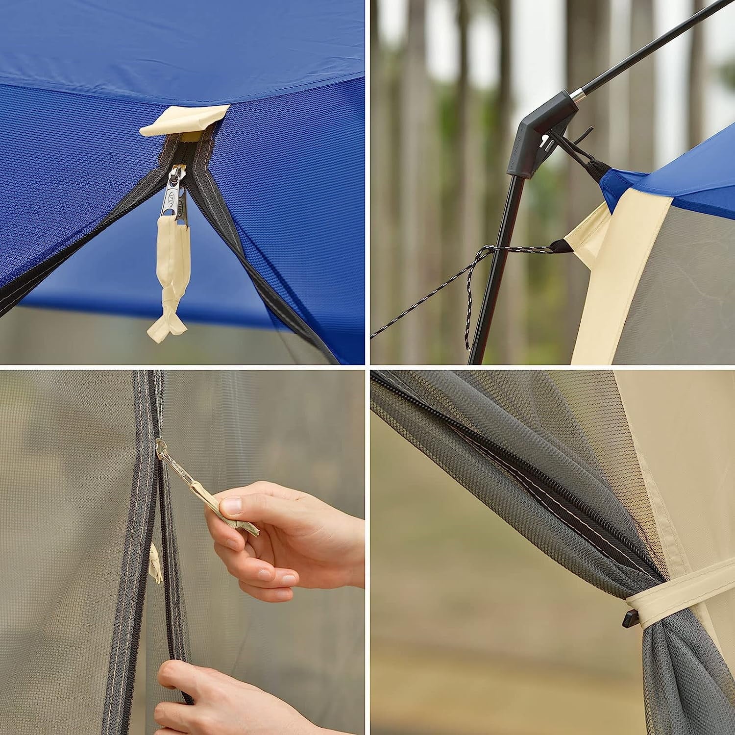 CAMPROS Screen House Room Camping Tent 13 x 13 Ft Canopy Tent Screen Shelter Gazebos Outdoor