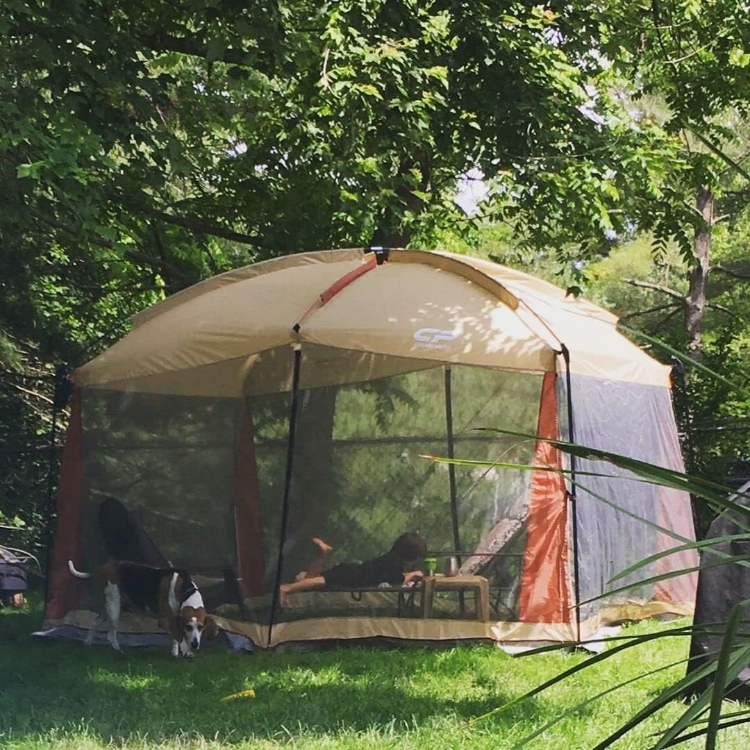 CAMPROS Screen House Room Camping Tent 13 x 13 Ft Canopy Tent Screen Shelter Gazebos Outdoor