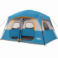 Camping Tent 8 Person, Waterproof Windproof Tent with Rainfly Easy Set up-Portable Dome Tents for Camping