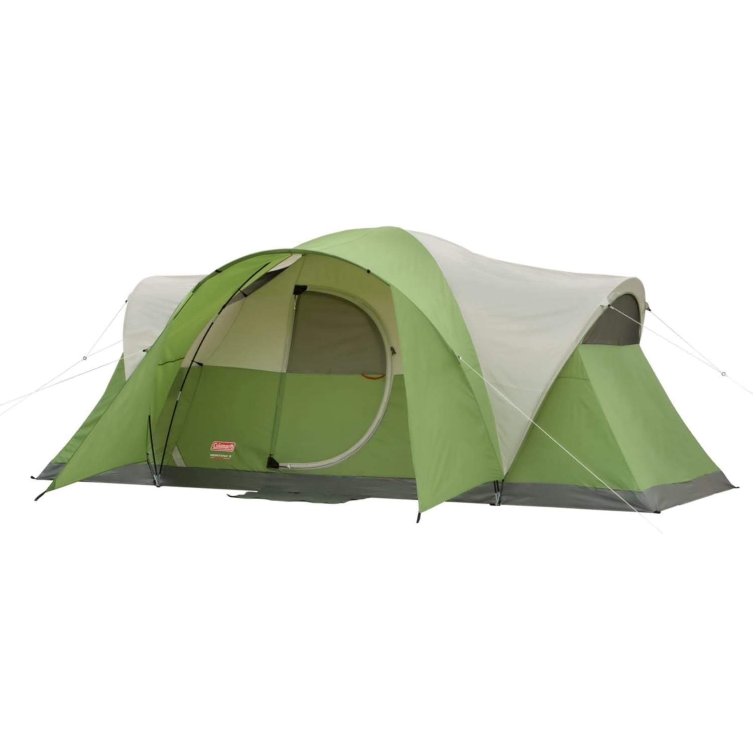 Coleman 8-Person Montana Cabin Camping Tent with Hinged Door, Green