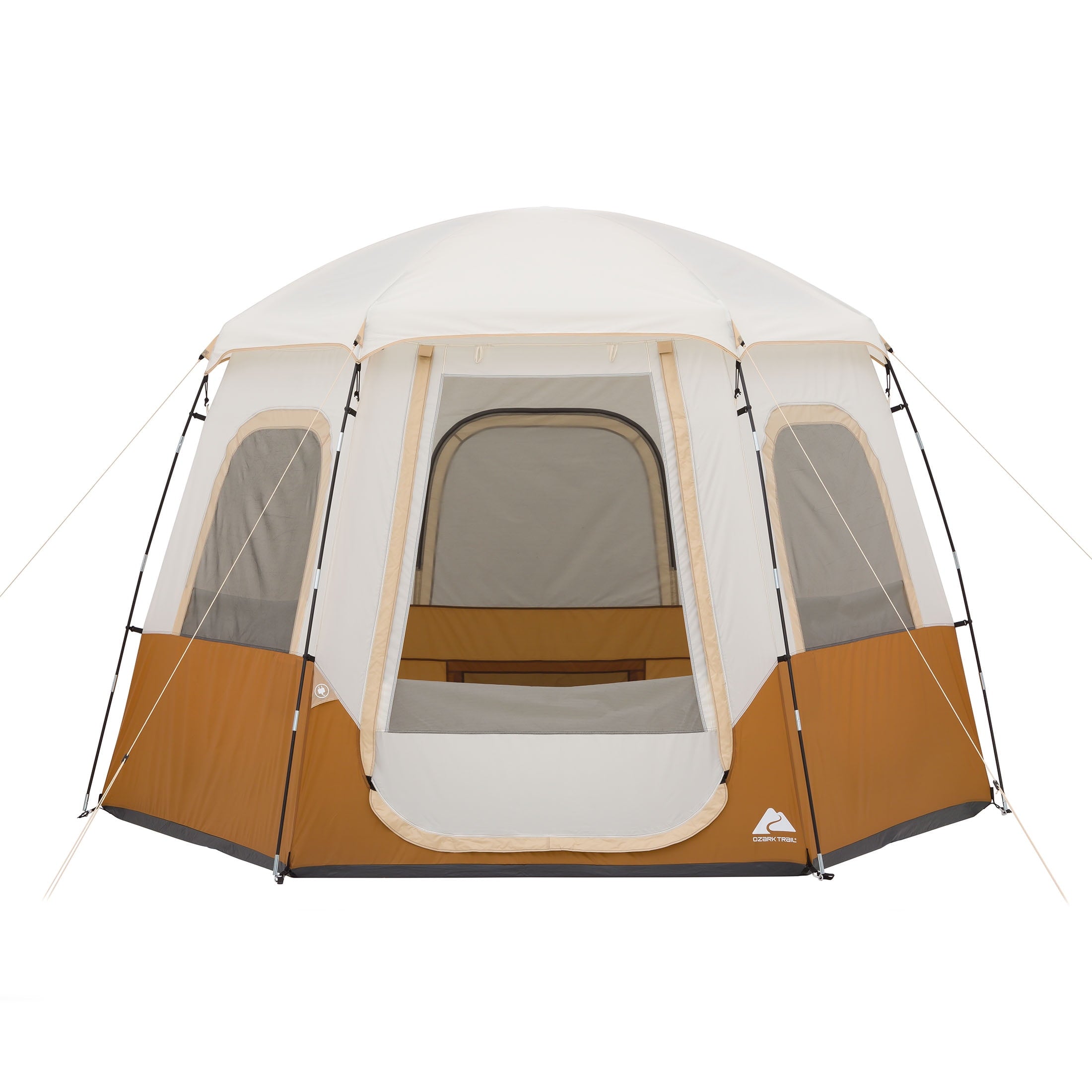 Ozark Trail 6 Person Lighted Dome Yurt Tent, 12.5' x 10' x 90 (H)