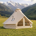 VEVOR Oxford Bell Tent, 4 Seasons 13.12 ft Yurt Tent for Camping with Stove Jack, Waterproof Breathable Holds up to 4 People with Zipped Detachable Floor,Family Camping Glamping Outdoor Hunting Party