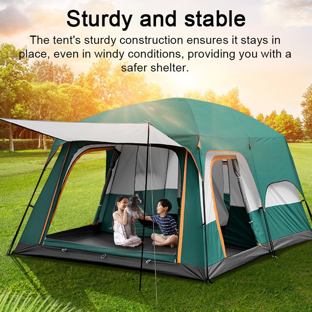 Eccomum 12-Person Family Cabin Tent with Divided Curtains