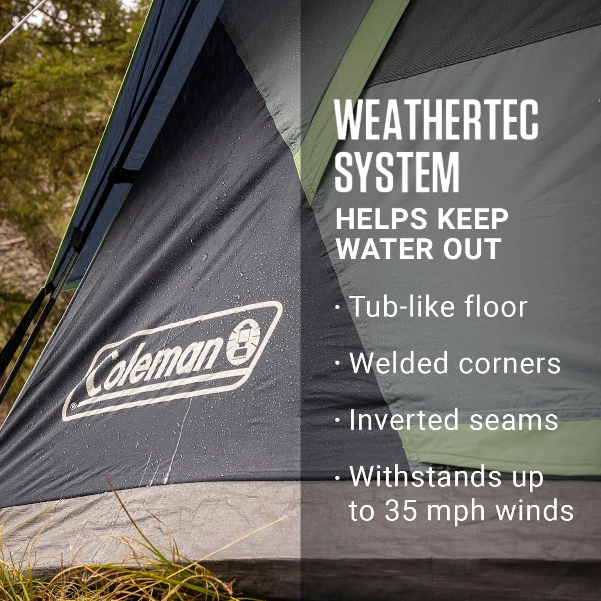 Coleman 4-Person Dark Room™ Skydome™ Camping Tent