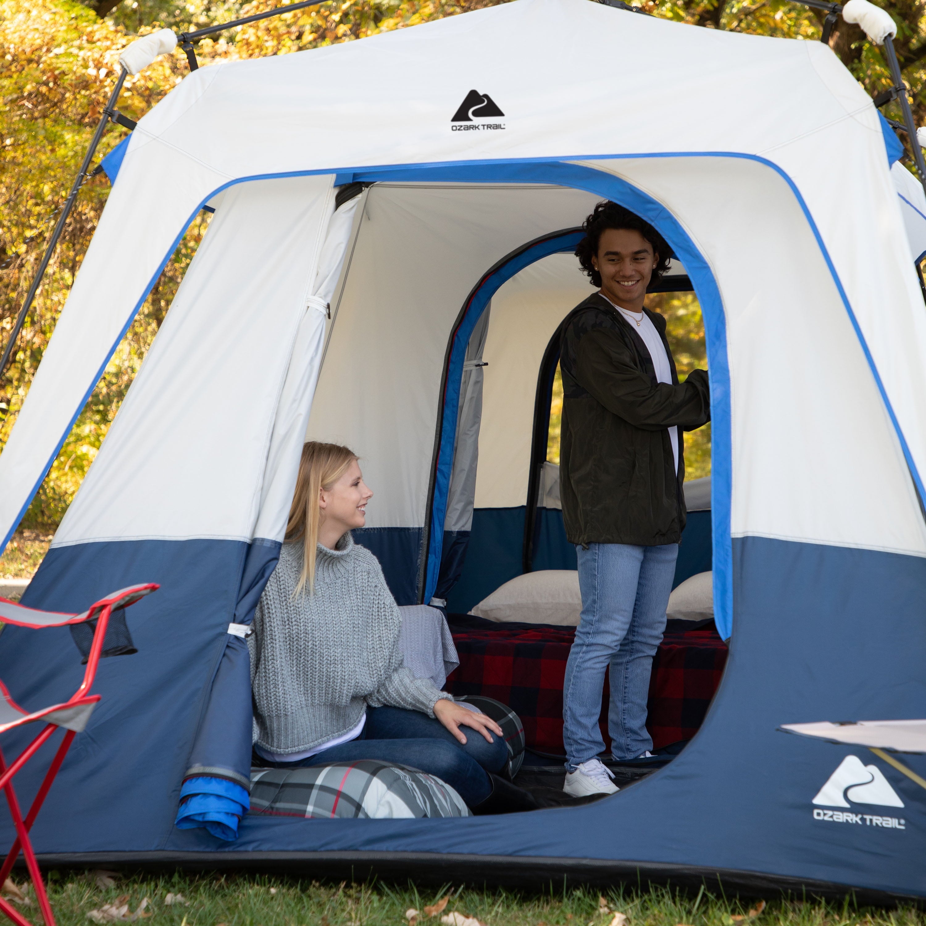 Ozark Trail 15’ x 9’ 5-in-1 Convertible Instant Tent and Shelter, 41 lbs