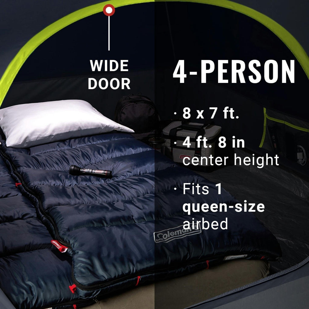 Coleman 4-Person Dark Room™ Skydome™ Camping Tent