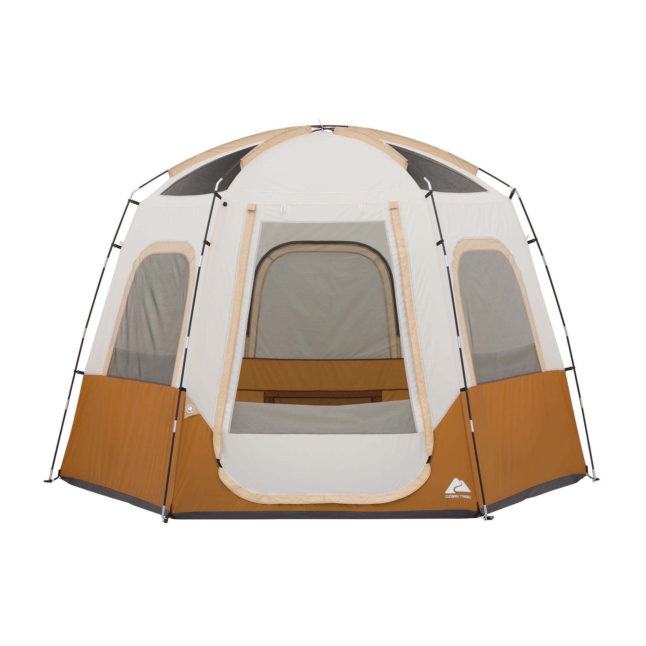 Ozark Trail 6 Person Lighted Dome Yurt Tent, 12.5' x 10' x 90 (H)