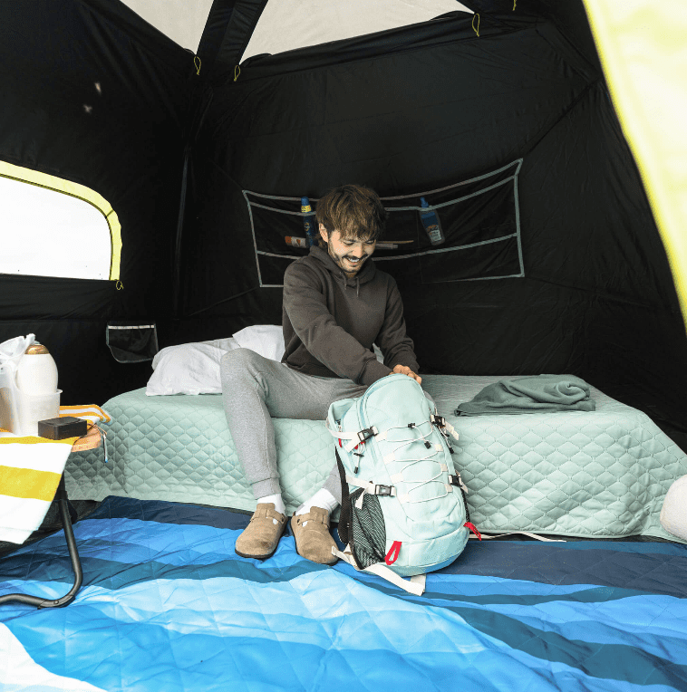 CORE 11' x 9' 6 Person Blockout Instant Cabin Camping Tent, 22lbs