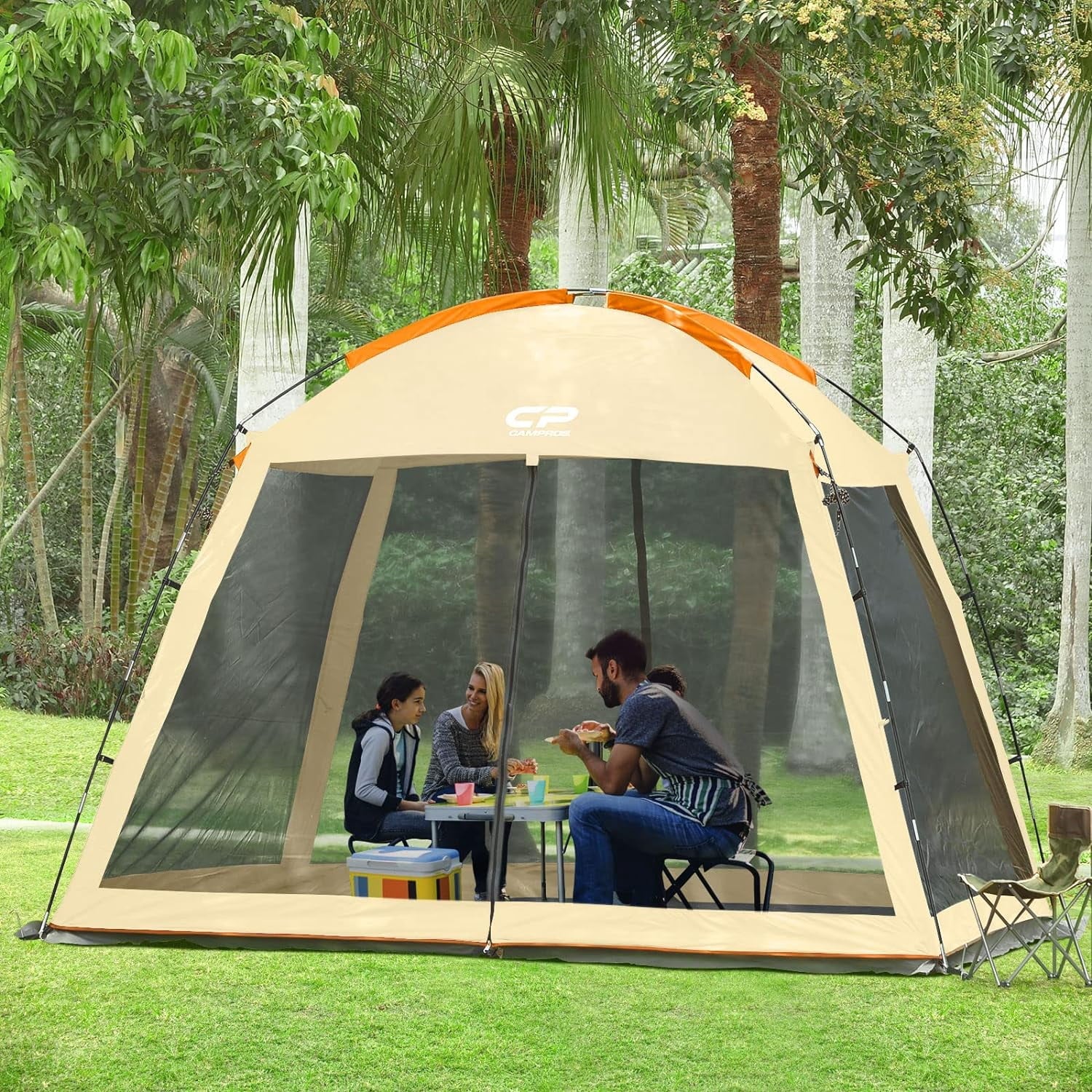 CAMPROS Screen House Room Camping Tent 13 x 13 Ft Canopy Tent Screen Shelter Gazebos Outdoor