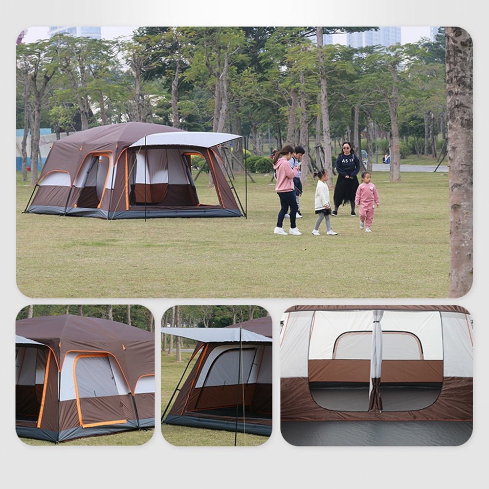 Eccomum 12-Person Family Cabin Tent with Divided Curtains