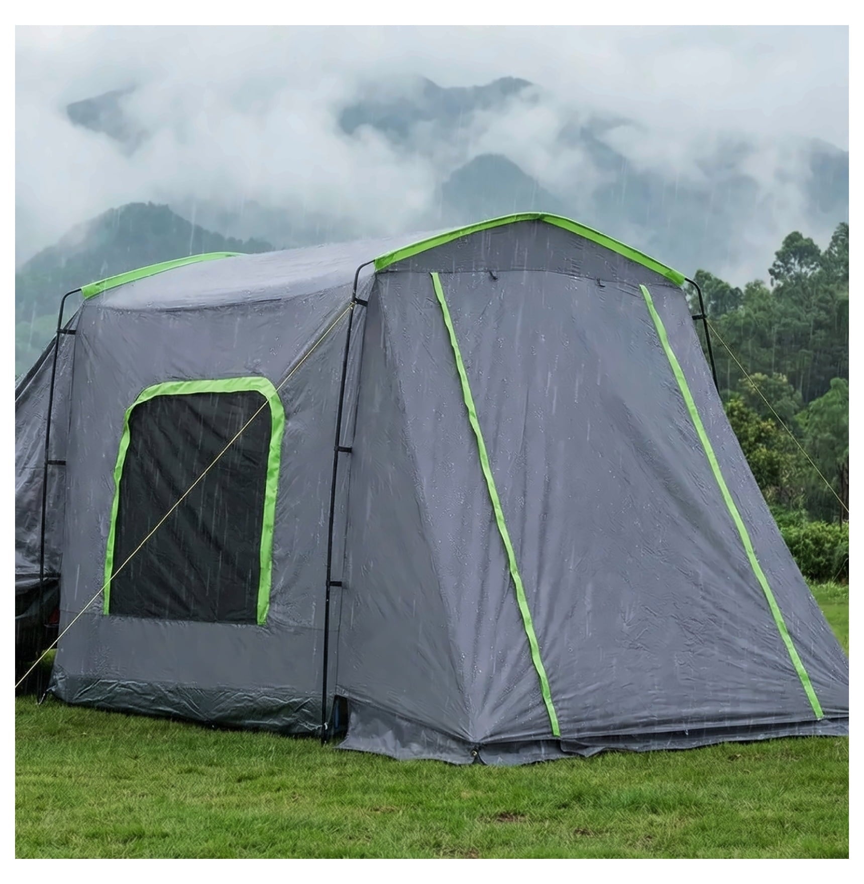 Large Tent for 5-9 Person, 10.6 x 8 FT Tailgate Tent, Waterproof Camping Tent with Ventilation