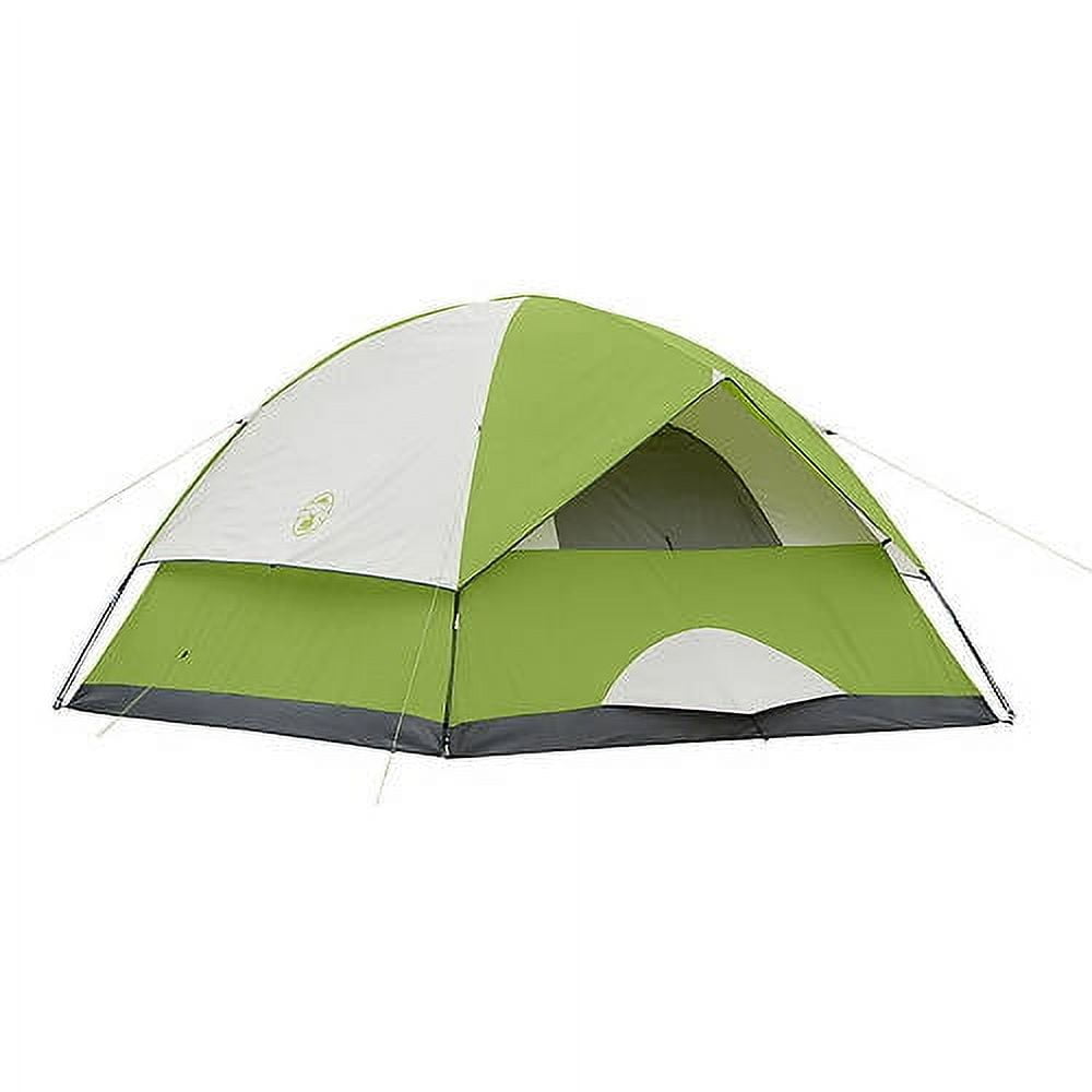 Coleman Sundome 4-Person Dome Camping Tent, 1 Room, Green